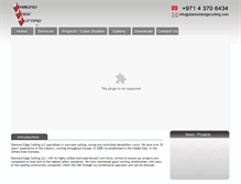 Tablet Screenshot of diamondedgecutting.com